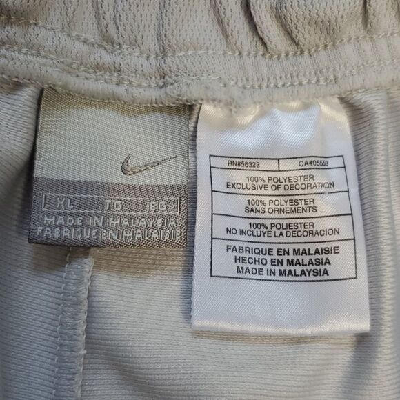 XL NIKE ZIP OFF BASKETBALL PANTS JOGGERS gray white extra large - Picture 2 of 8